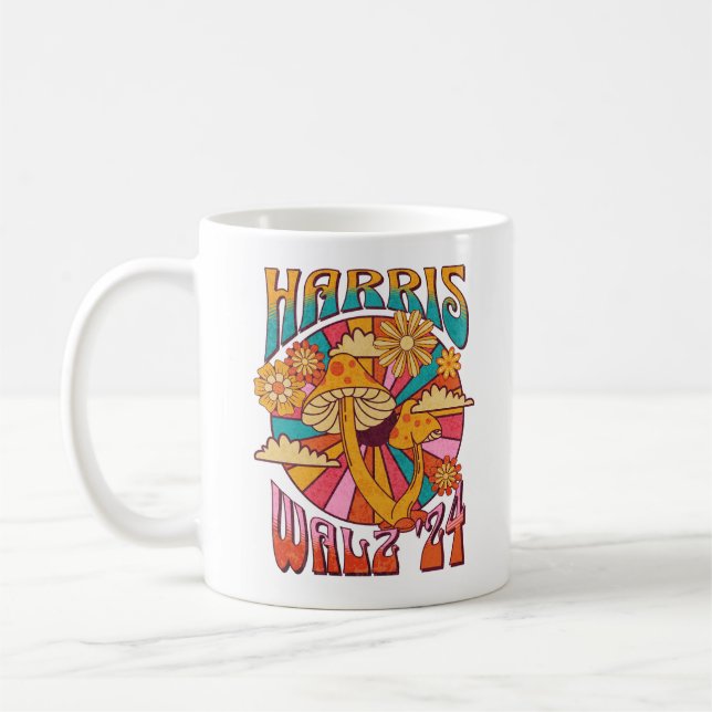 Harris Walz 2024 för president Kaffemugg (Vänster)