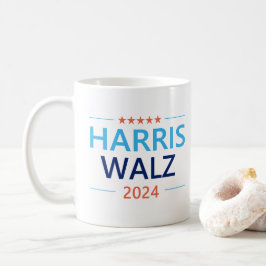 Harris Walz 2024 för president Kaffemugg