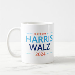 Harris Walz 2024 för president Kaffemugg