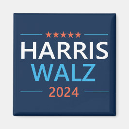 Harris Walz 2024 för president Magnet