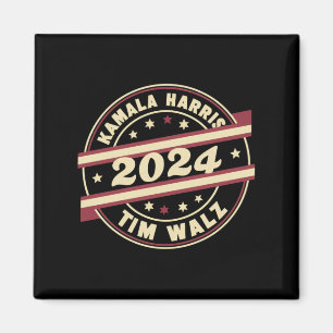 Harris Walz 2024 för president Patriotic Kamala Magnet