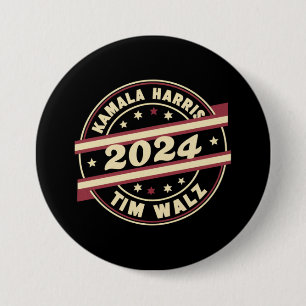 Harris Walz 2024 för president Patriotisk Kamala Knapp