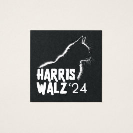 Harris Walz 2024 Fyrkantigt Visitkort