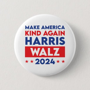 Harris Walz 2024 Gör Amerika-vänligheten igen Knapp