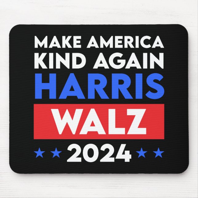 Harris Walz 2024 Gör Amerika-vänligheten igen Musmatta (Framsidan)