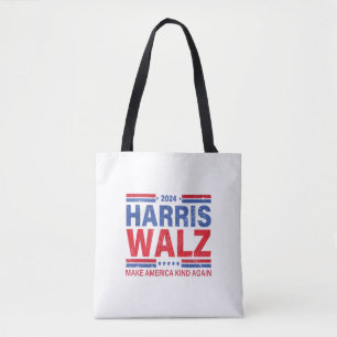 Harris Walz 2024 Gör Amerika-vänligheten igen Tygkasse