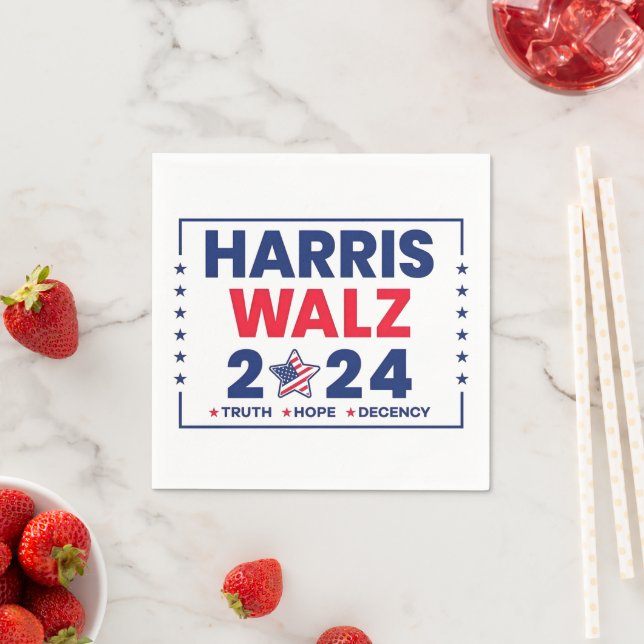 Harris Walz 2024 | Harris Walz Pappersservett (Insitu)