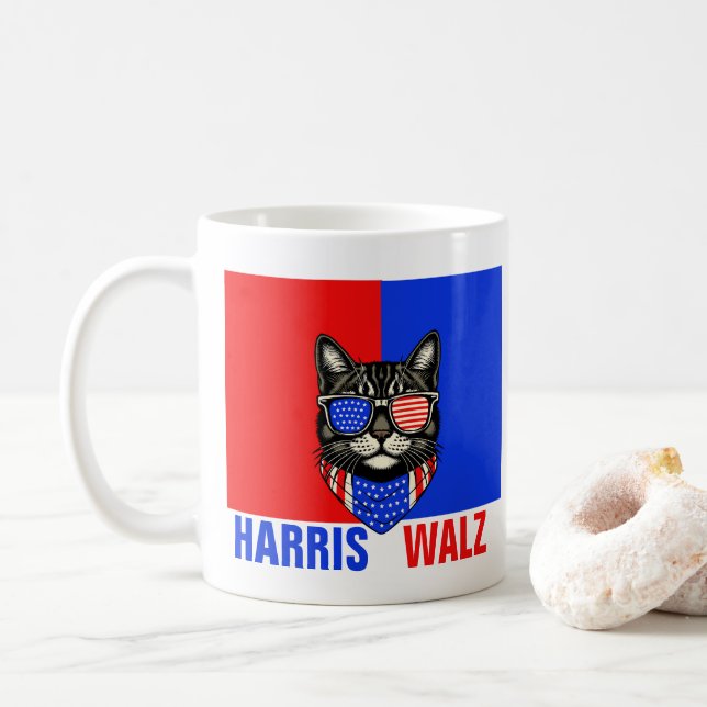 Harris Walz 2024 Kaffemugg (Med munk)