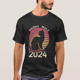 Harris Walz 2024 Kamala Harris Cat T Shirt