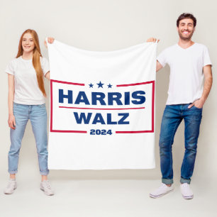 Harris Walz 2024 Kamala Harris Tim Walz Val Fleecefilt