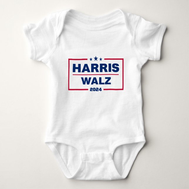 Harris Walz 2024 Kamala Harris Tim Walz Val T Shirt (Framsida)