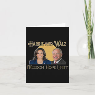 Harris Walz 2024 Kamala och Tim President och VP Kort