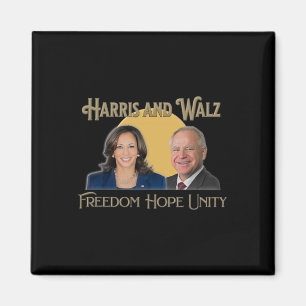 Harris Walz 2024 Kamala och Tim President och VP Magnet
