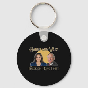 Harris Walz 2024 Kamala och Tim President och VP Nyckelring