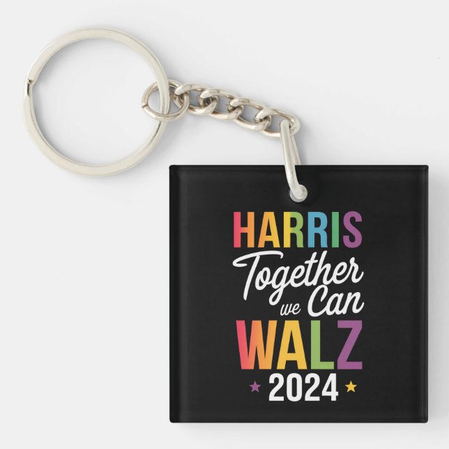Harris Walz 2024 Kamala tillsammans Vi kan hbt (Framsidan)