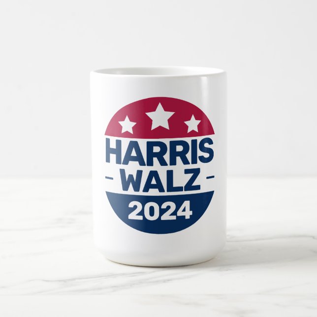 Harris Walz 2024 Kampanj för president Patriotic Kaffemugg (Center)