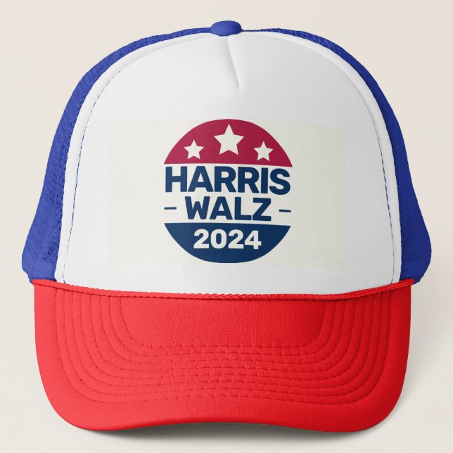 Harris Walz 2024 Kampanj för president Patriotic Keps (Framsida)