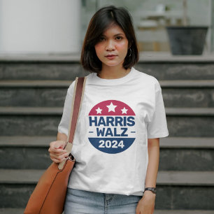 Harris Walz 2024 Kampanj för president Patriotic T Shirt