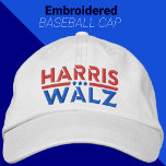 Harris Walz 2024 Kampanj Kamala Harris & Tim Walz Broderad Keps<br><div class="desc">Denna broderade basebollsockel för Harris-Walz 2024 kampanj kombinerar elegant design med patriotiskt fläkt. "Harris-Walz" i fetstil, huvudstad brev, typografin är enkel men kraftfull och kompletterar perfekt den amerikanska flagga röda, vita och blå. Formgivningens rena, moderna utseende visar inte bara det nationella pridet utan främjar också enighet, skapar den som ett...</div>