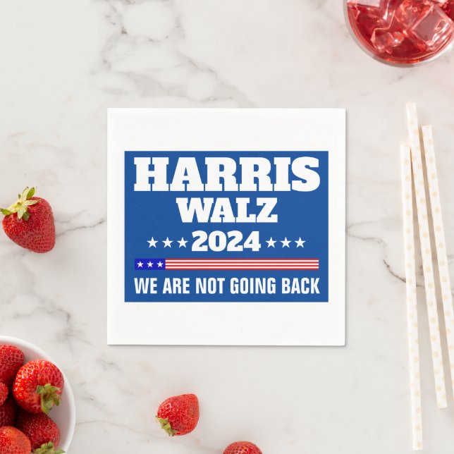 Harris Walz 2024 Kampanj Pappersservett (Insitu)