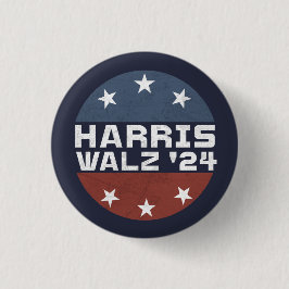 Harris Walz 2024 Kampanj USA flagga Knapp