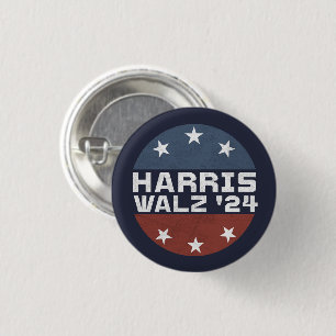 Harris Walz 2024 Kampanj USA flagga Knapp