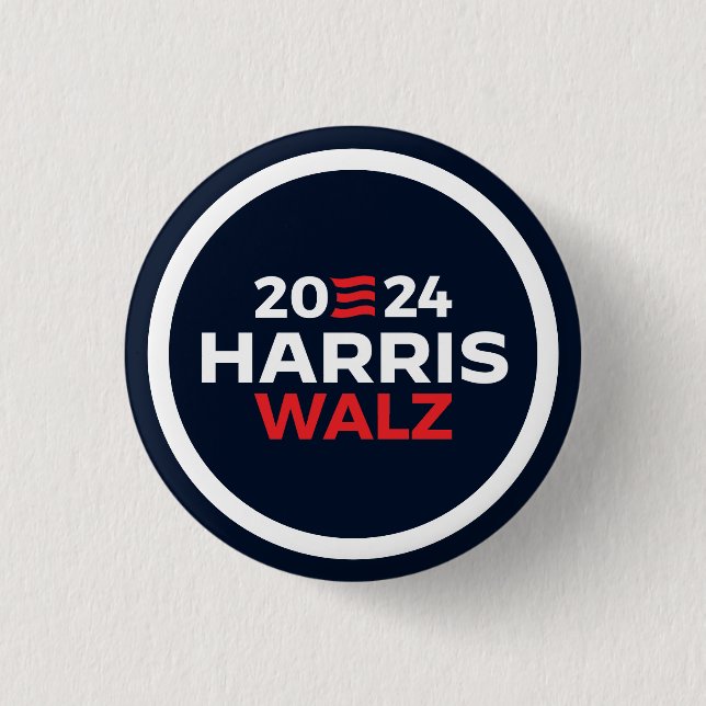 Harris Walz 2024 Knapp (Framsida)