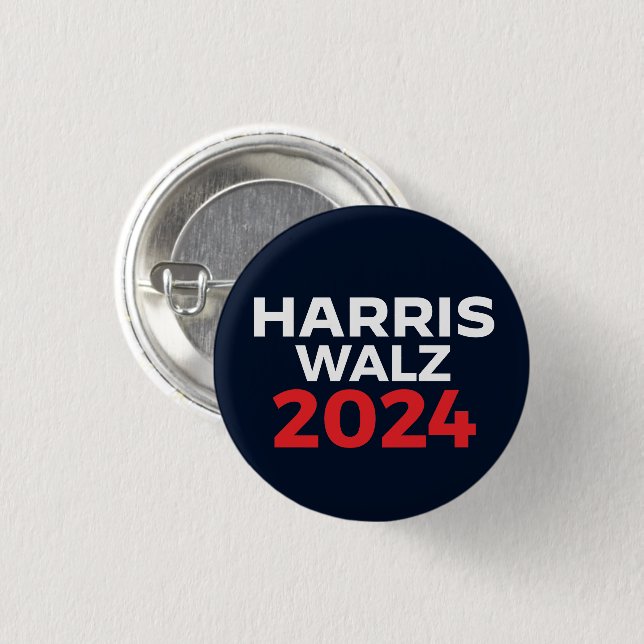 Harris Walz 2024 Knapp (Framsida & baksida)