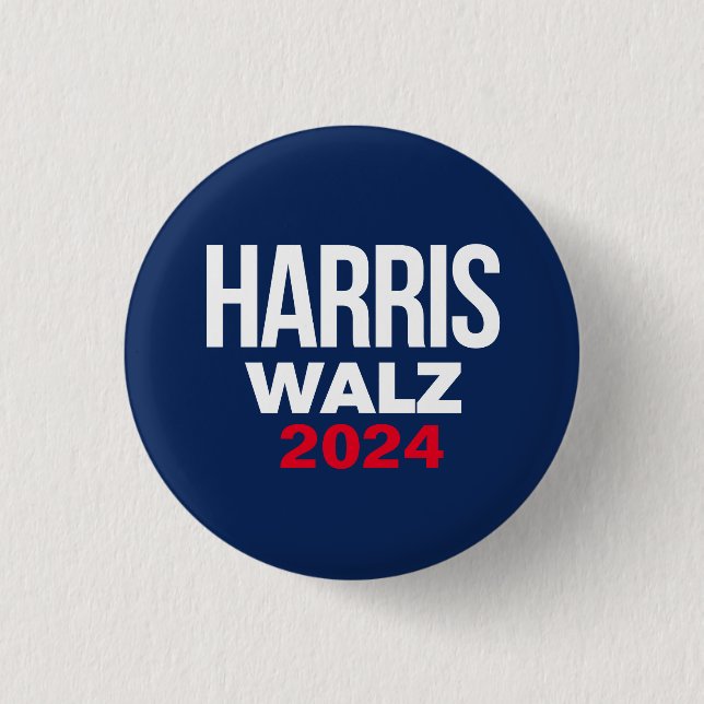 Harris Walz 2024 Knapp (Framsida)