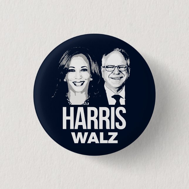 Harris Walz 2024 Knapp (Framsida)