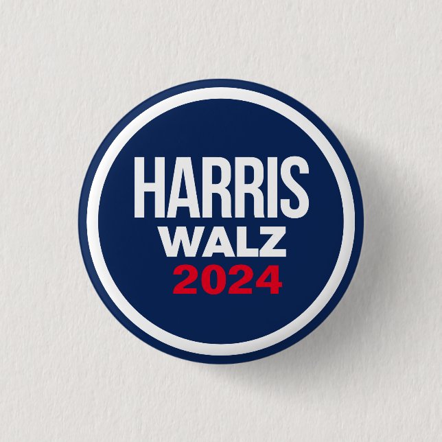 Harris Walz 2024 Knapp (Framsida)