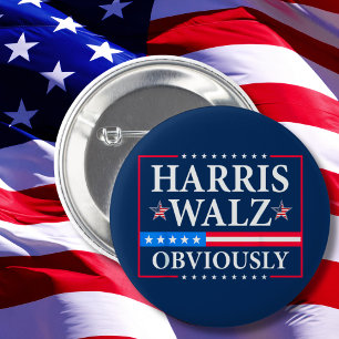 Harris Walz 2024 Knapp