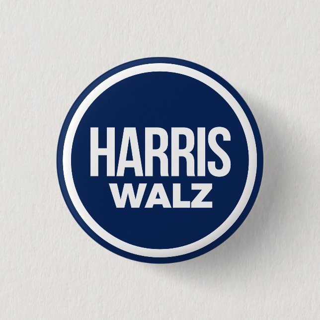 Harris Walz 2024 Knapp (Framsida)