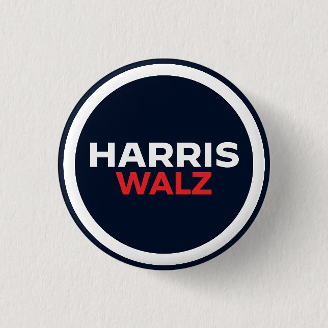 Harris Walz 2024 Knapp (Framsida)