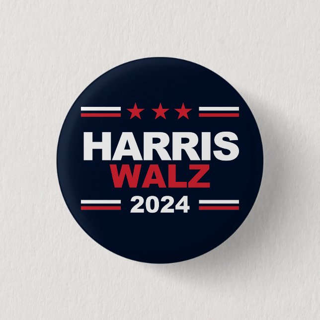 Harris Walz 2024 Knapp (Framsida)