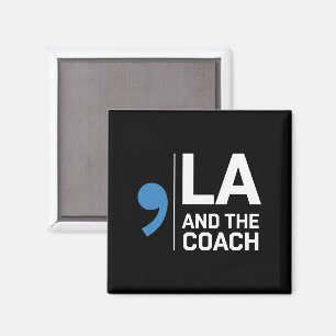 Harris Walz 2024 Komma La och The Coach 2024 Magnet