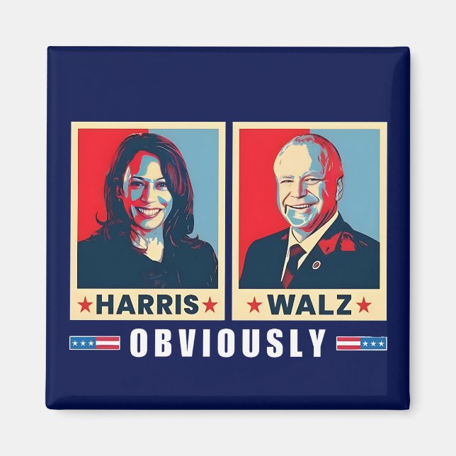 Harris Walz 2024 Magnet (Framsidan)