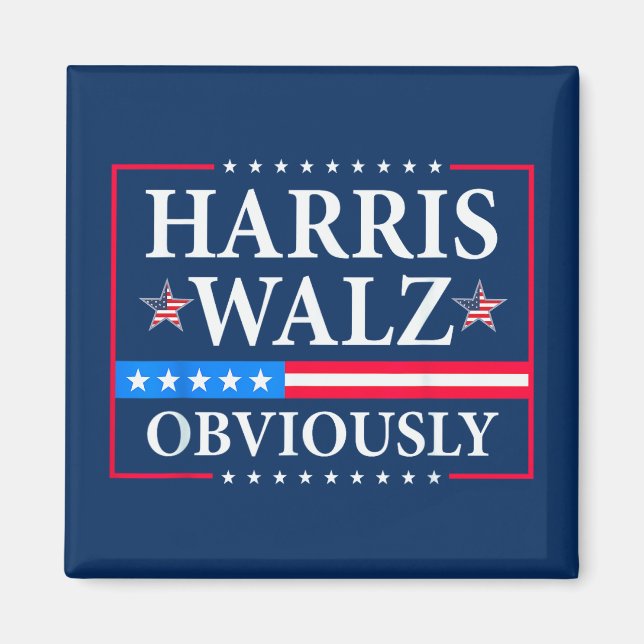 Harris Walz 2024 Magnet (Framsidan)