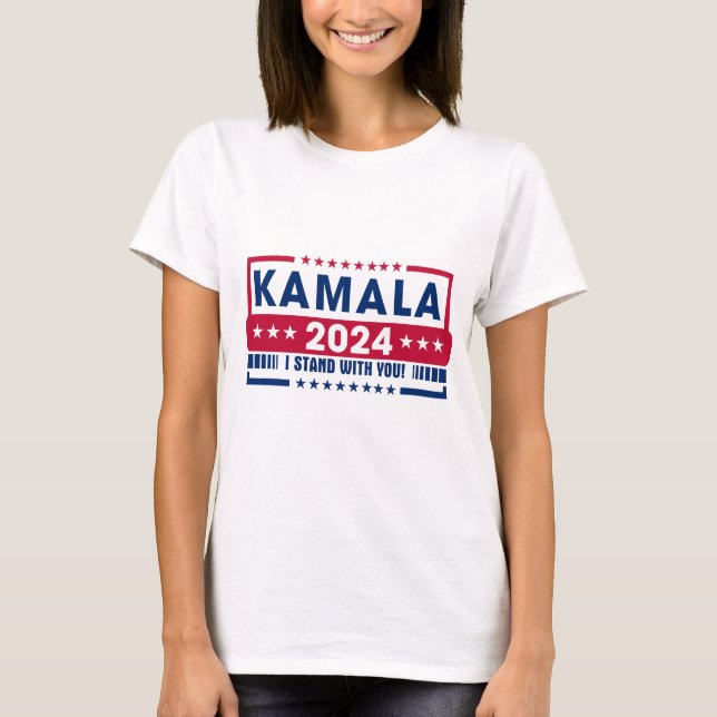 Harris Walz 2024 Patriotic Val T Shirt (Framsida)