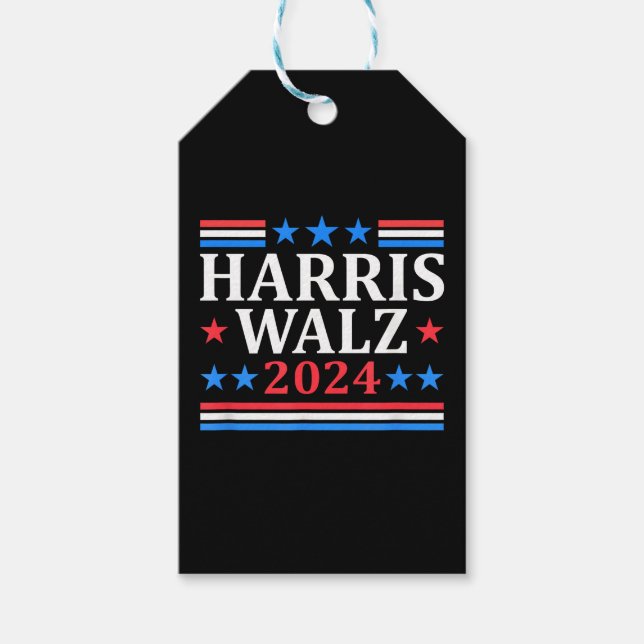 Harris Walz 2024 Presentetikett (Framsidan)