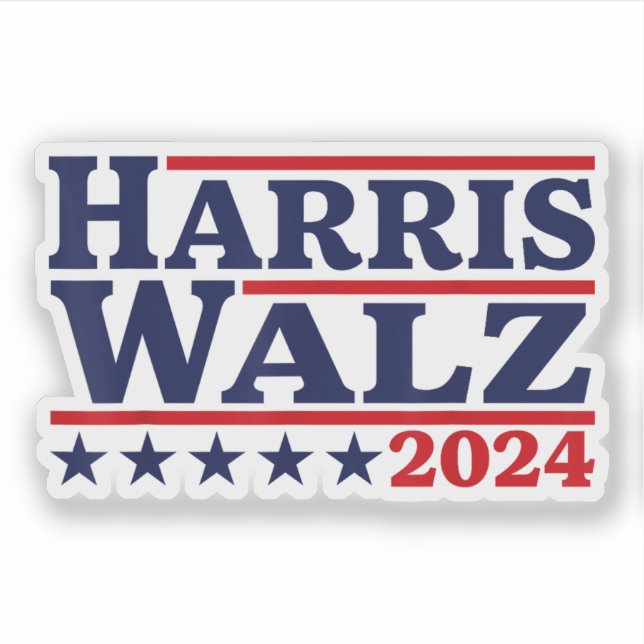 Harris Walz 2024 President Klistermärken (Framsida)