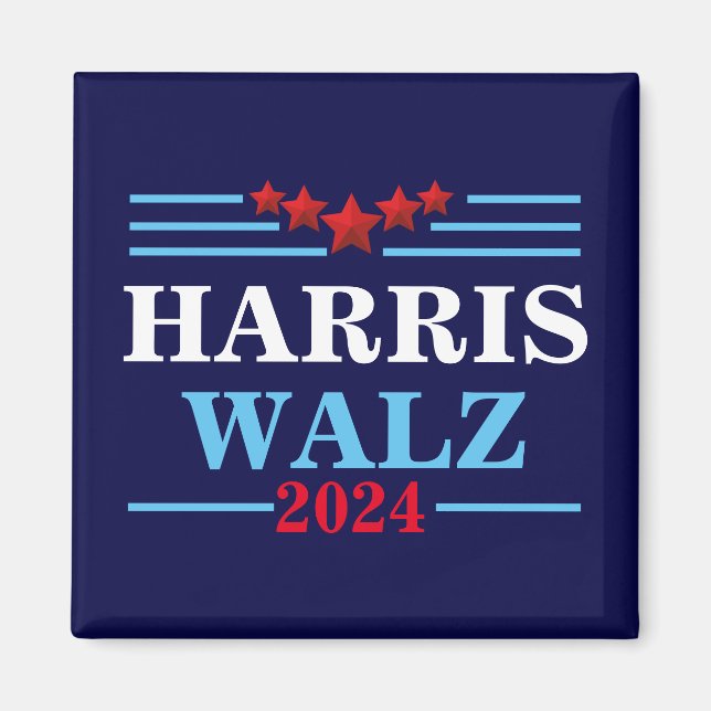 Harris Walz 2024 President - Tim Walz Magnet (Framsidan)
