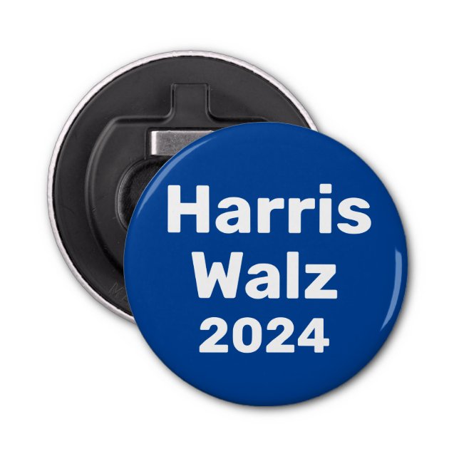Harris / Walz 2024 Presidenten Kampanj Flasköppnare (Framsidan)