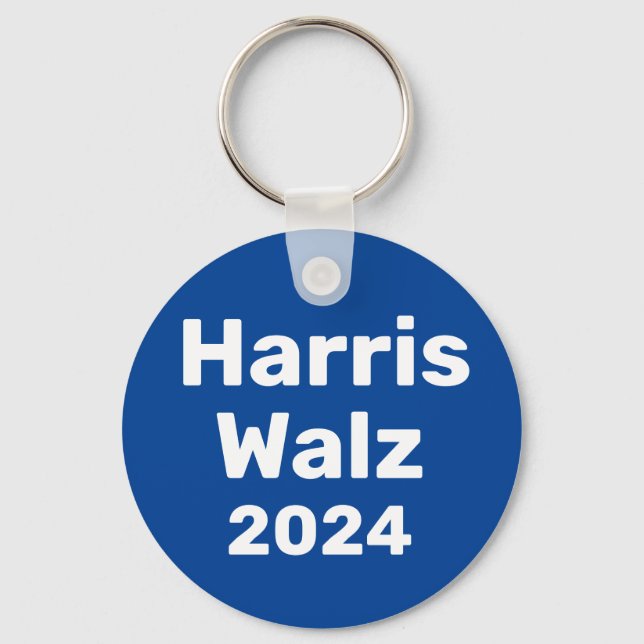 Harris / Walz 2024 Presidenten Kampanj Nyckelring (Framsida)