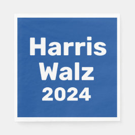 Harris / Walz 2024 Presidenten Kampanj Pappersservett