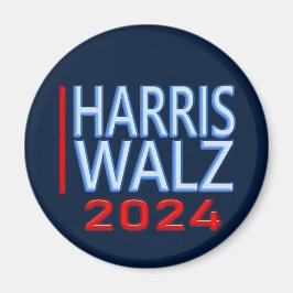 Harris Walz 2024 Presidentval Magnet
