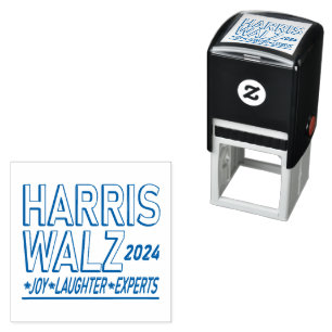 Harris Walz 2024 Presidentval Självfärgande Stämpel