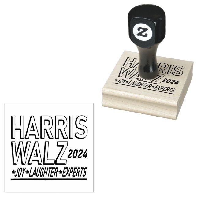 Harris Walz 2024 Presidentval Stämpel (Stämplad)