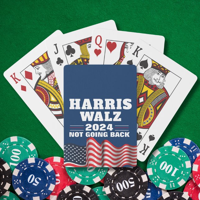 Harris Walz 2024 | Röstdemokrat Casinokort (Skapare uppladdad)