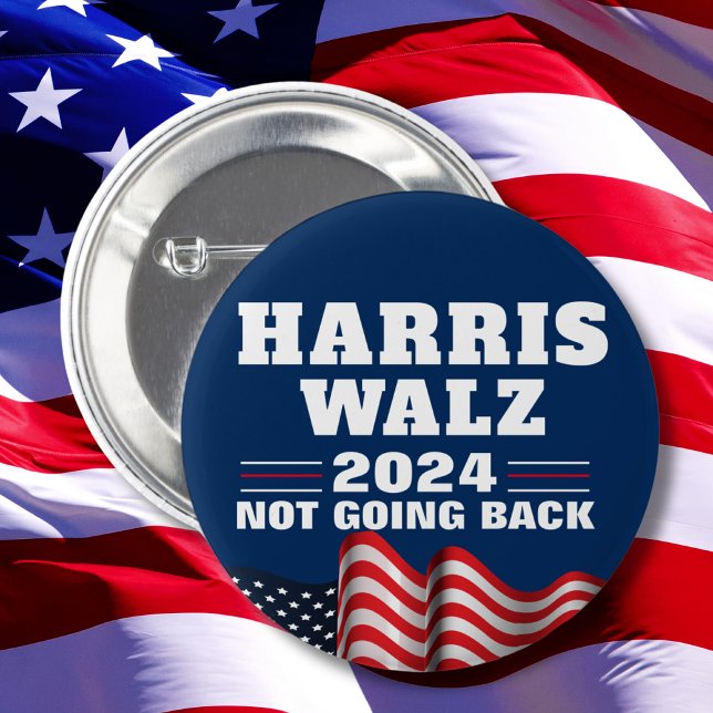 Harris Walz 2024 | Röstdemokrat Knapp (Skapare uppladdad)